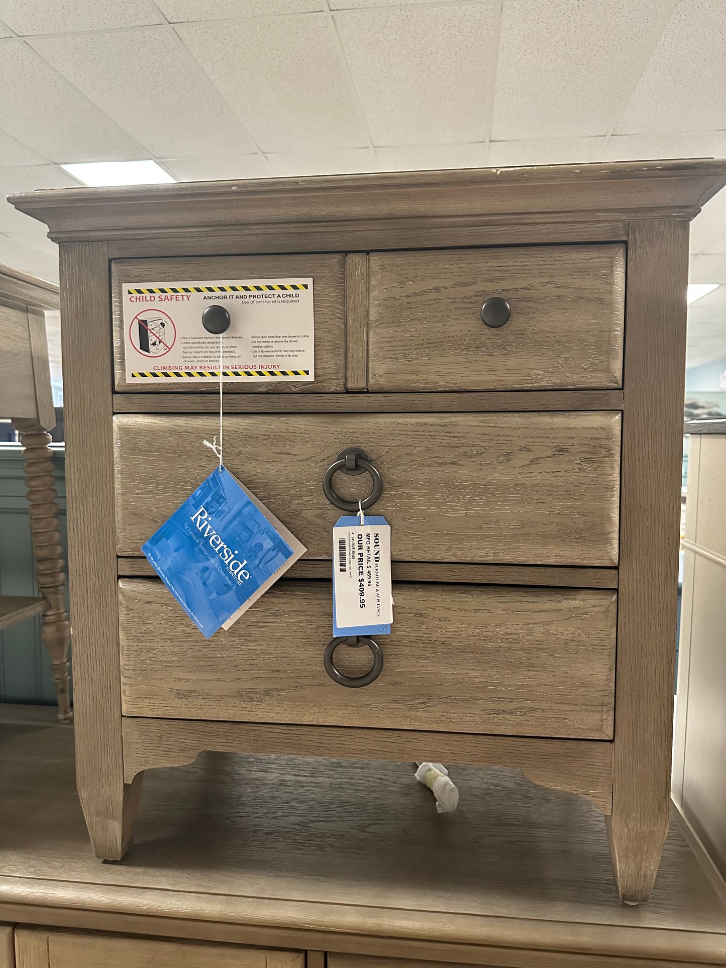 MYRA 3 DRAWER NIGHTSTAND