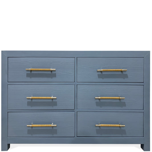 Rosalie 6-Drawer Dresser-Blue